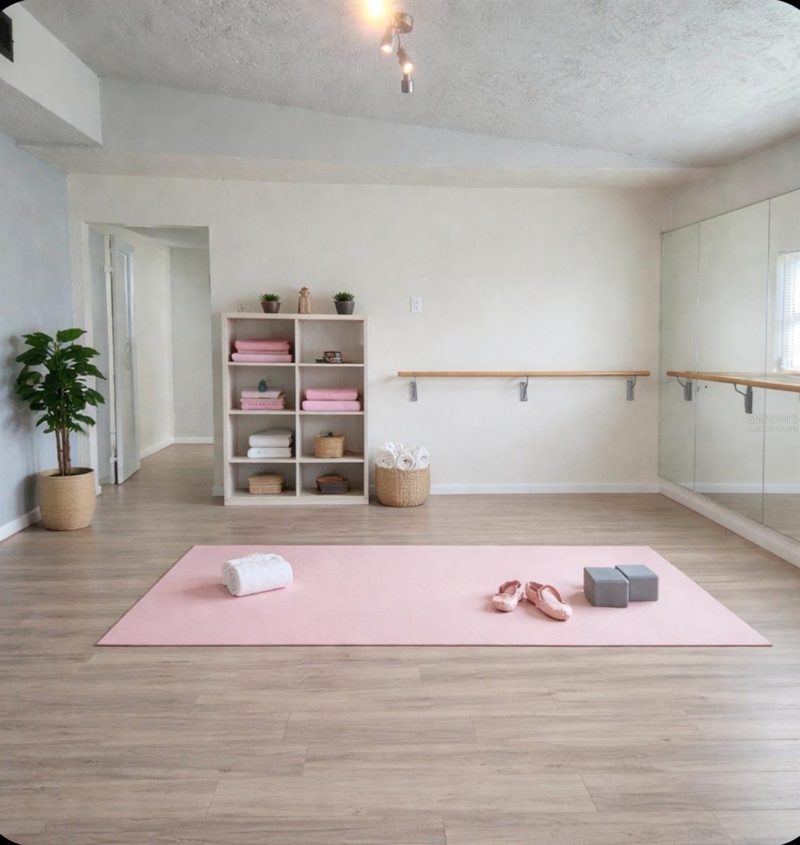 Dance Studio/Office Virtually Staged