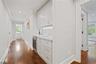 Wet bar in hallway