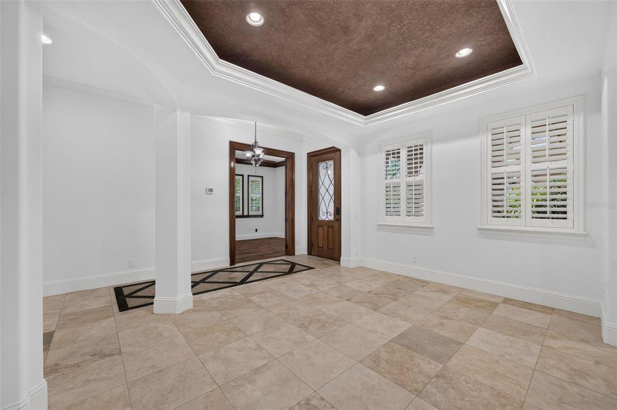 Living Room with private office to right of the front door