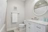 Top floor secondary bathroom with tub