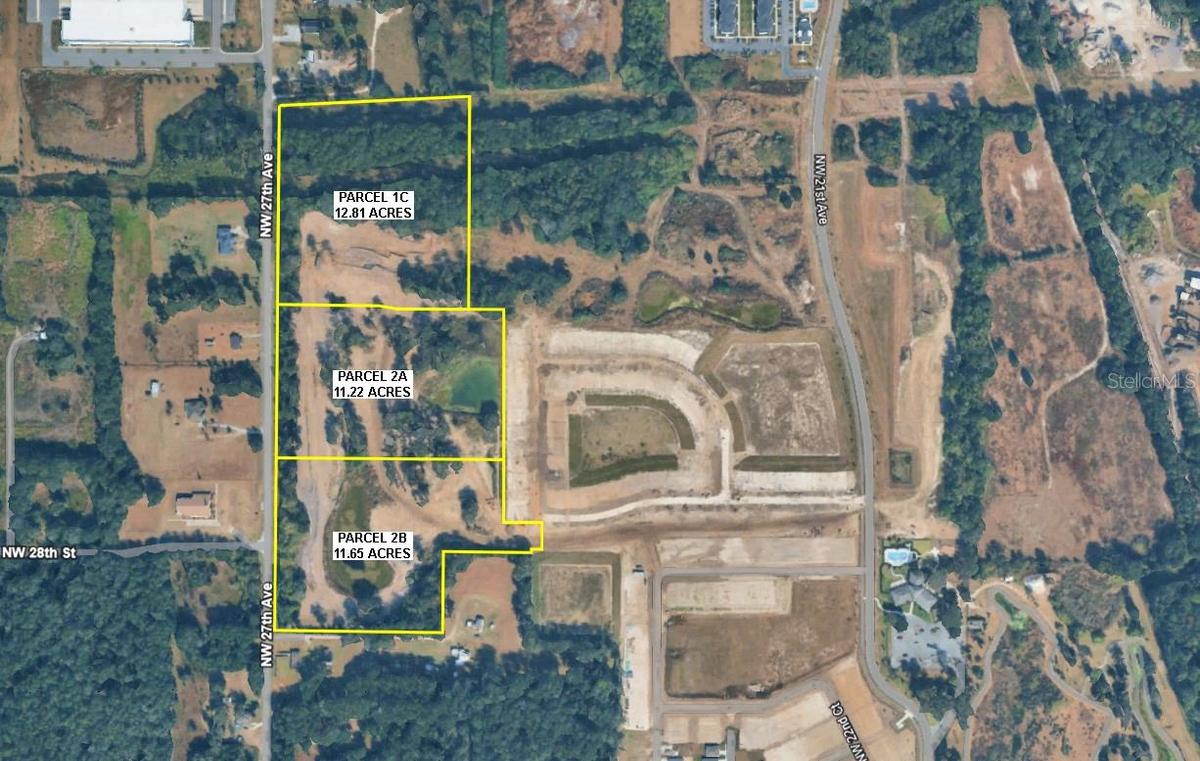Boundary Lines of Three  Available Parcels