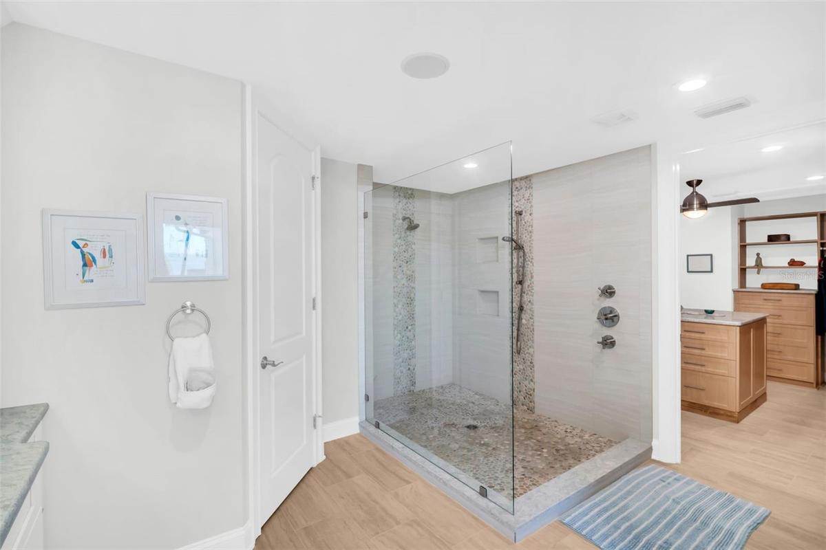 Glass Enclosed Shower