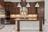 Large Island with  Pendant Lights