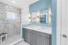 Primary Bath Featuring Dual Sinks Large Shower
