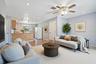 Virtually staged: 2nd Floor living and kitchen for apartment