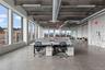Home office featuring a view of skyline