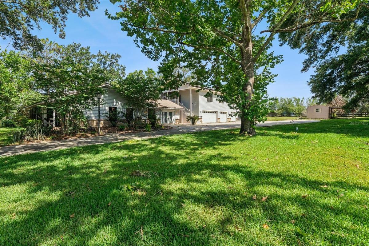 front view near the driveway