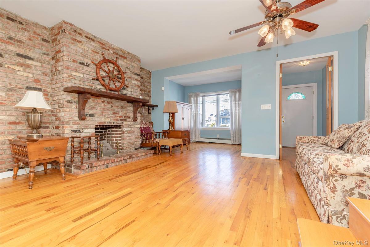 Dining room looking into living room and front entrance