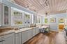 high ceilings, large windows