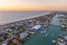 Sunset drone shot looking Northwest