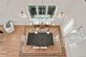 Dining area with wood finished floors