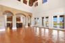 family room view back toward kitchen
