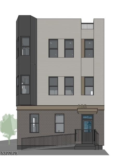 Rendering of side entrance