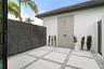 The patio is big enough for a cold plunge or sauna!