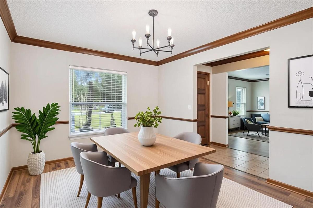 Virtually Staged Dining Room
