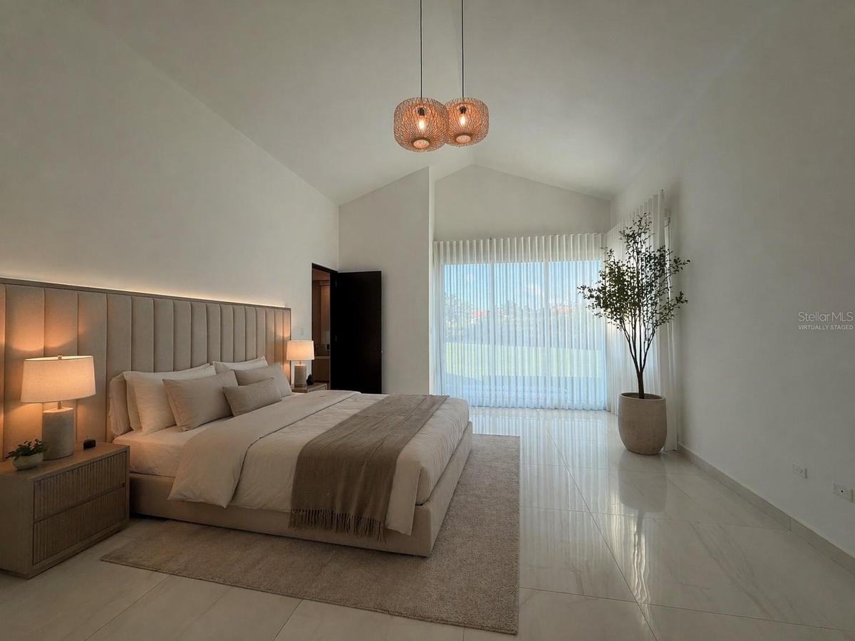 AI virtually staged Master Suite