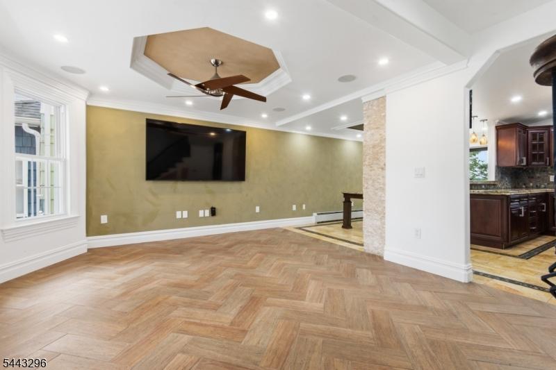 porcelain accent wall living