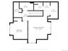 Second floor floor plan with measurements.
