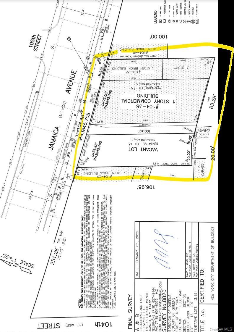 Survey map / technical document