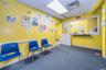 Reception with a drop ceiling