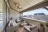 1 of 2 large terraces. Virtually Staged.