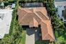 Aerial view of the house
