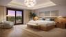 Artist Rendering. Spacious Primary suite with balcony access.
