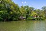 House view from boat on lake