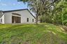 Rear yard on conservation