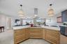 Beautiful water views from this gorgeous kitchen