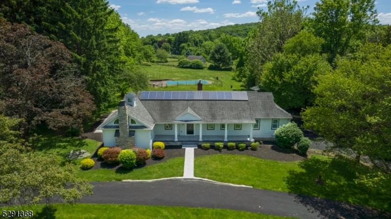 Drone shot of property