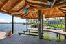 Covered dock with boat lift