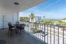Very large patio with the view of the Intracoastal Waterway