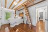Bedroom with attic access