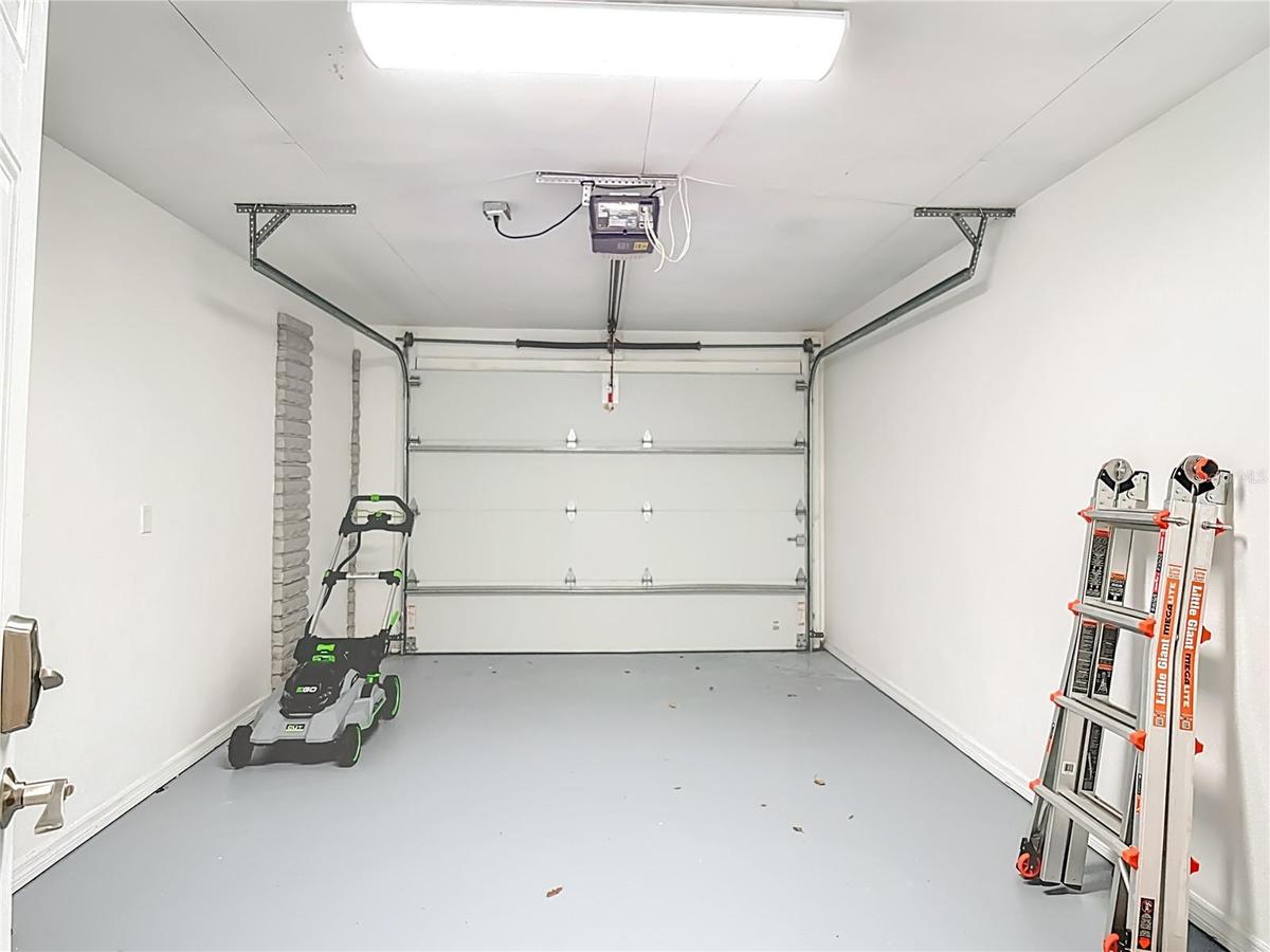 One Car Garage suited for a car or your own personal gym!