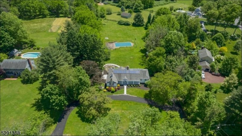 Drone shot of property