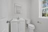 First floor half bathroom.