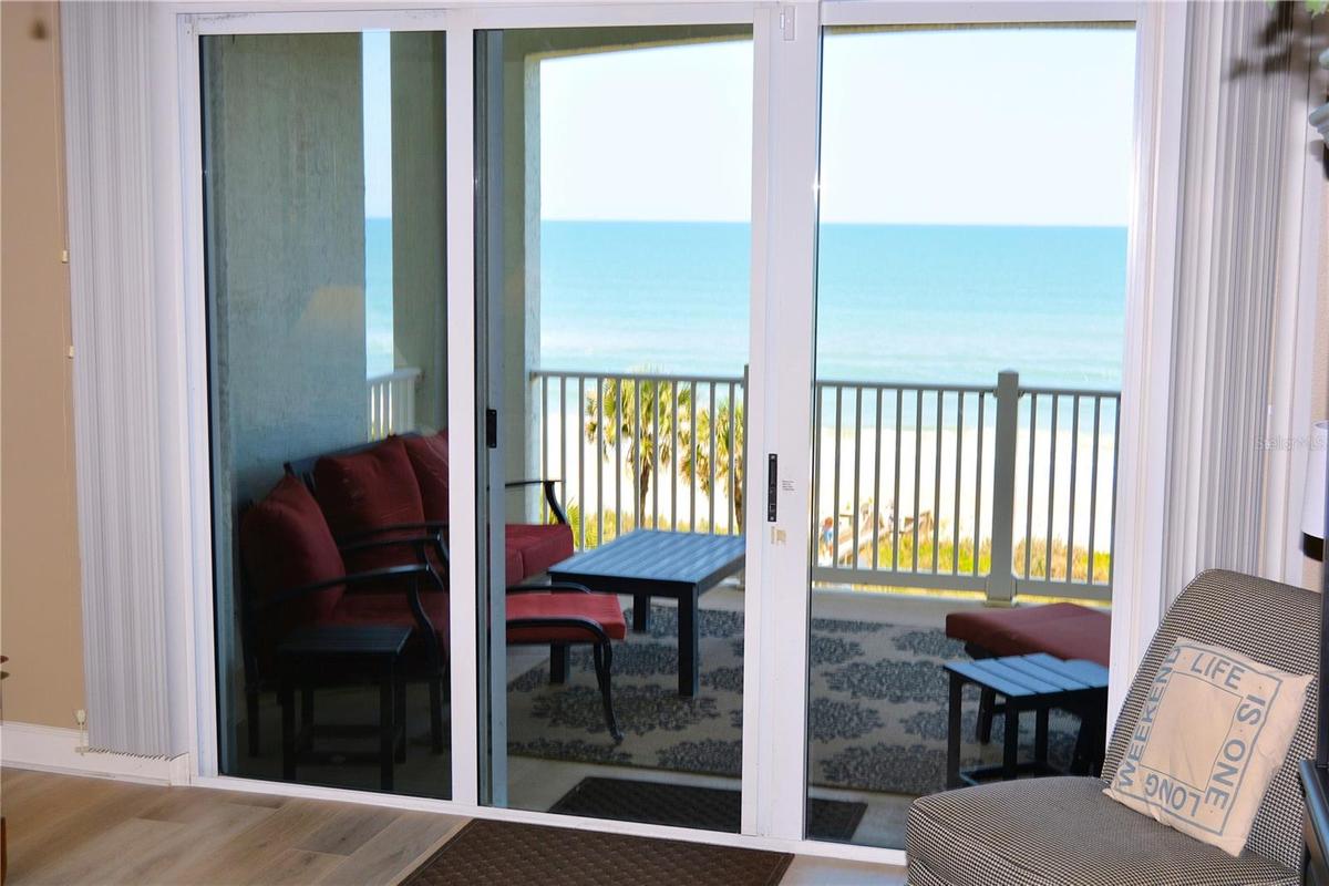 Balcony on the ocean.