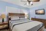 Guest bedroom #3 is spacious enough for a king bed!
