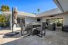 Open Courtyard with covered patio