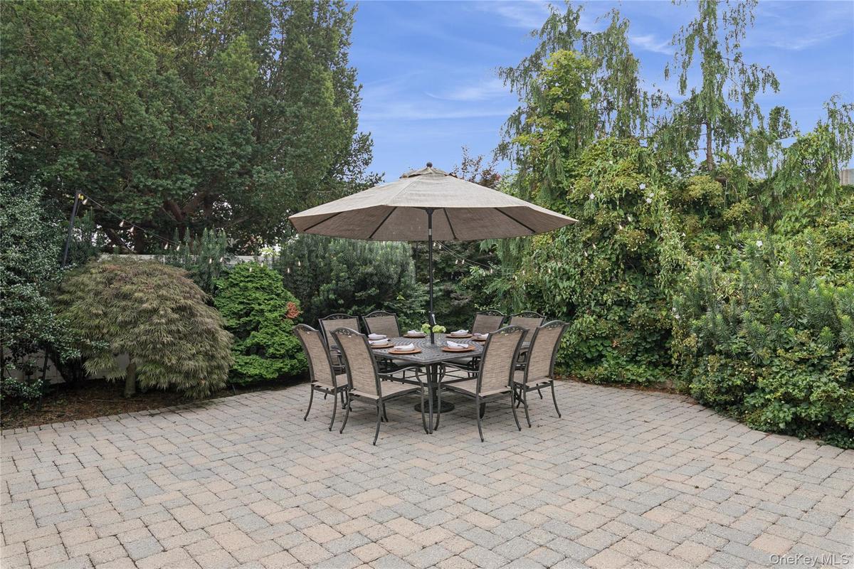 Private and serene backyard patio