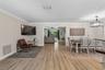 Living room and dining room
