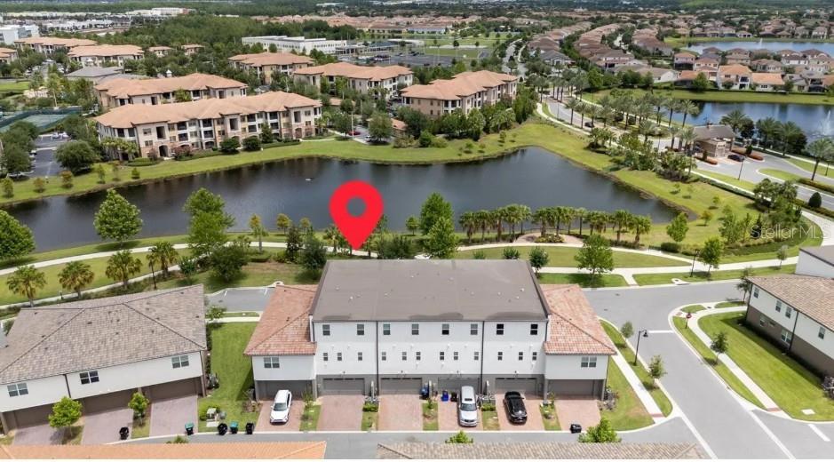Aerial View of back of home