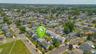 Aerial view of the home