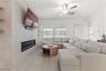 Custom Built in TV wall living room