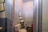 The half bath in the office of the 3 bay garage