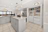 The Sellers extended the laundry closet to accommodate a regular size washer/dryer.