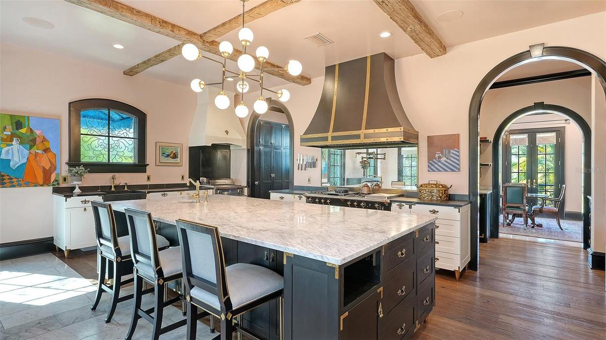 Chef’s kitchen with Lacanche range