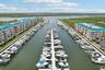 Harbormaster onsite, boat dock with slips for rent and for sale.