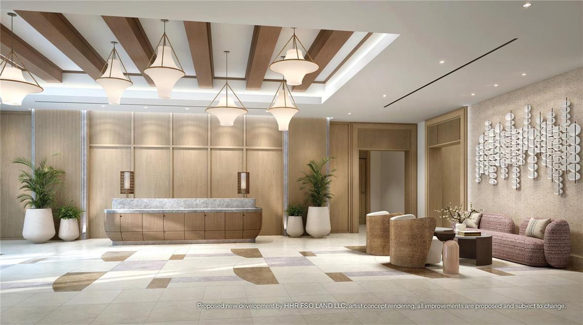 A Welcomed Arrival. The stage is set for your much-anticipated entrance. A porte-cochere will lead to the open-air lobby, staffed 24/7, so there’s alw